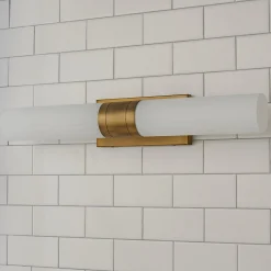 Malika Opal Glass Bath Sconce - 2 Light