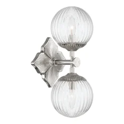Manet Clear Bath Sconce - 2 Light
