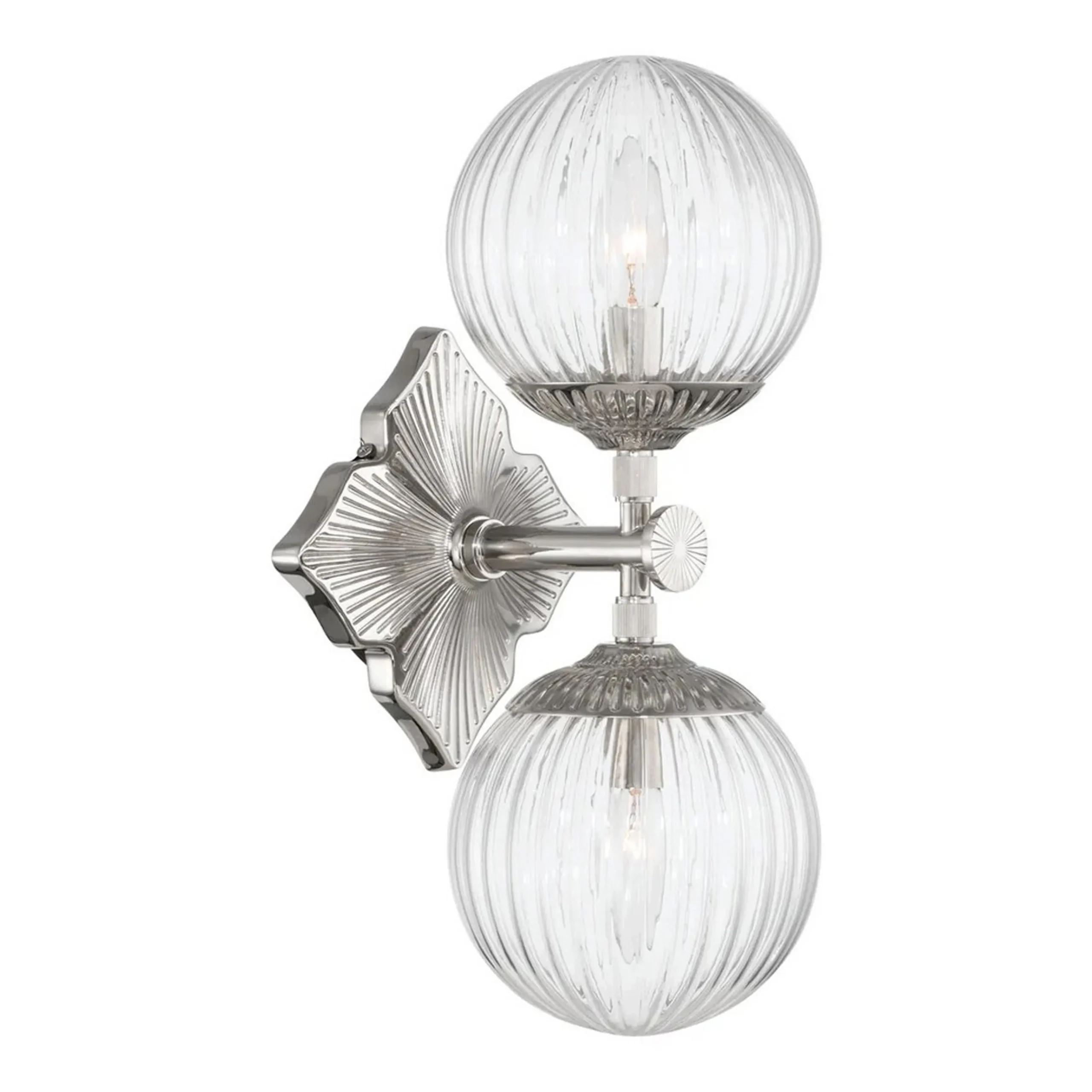 Manet Clear Bath Sconce - 2 Light