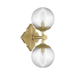 Manet Clear Bath Sconce - 2 Light