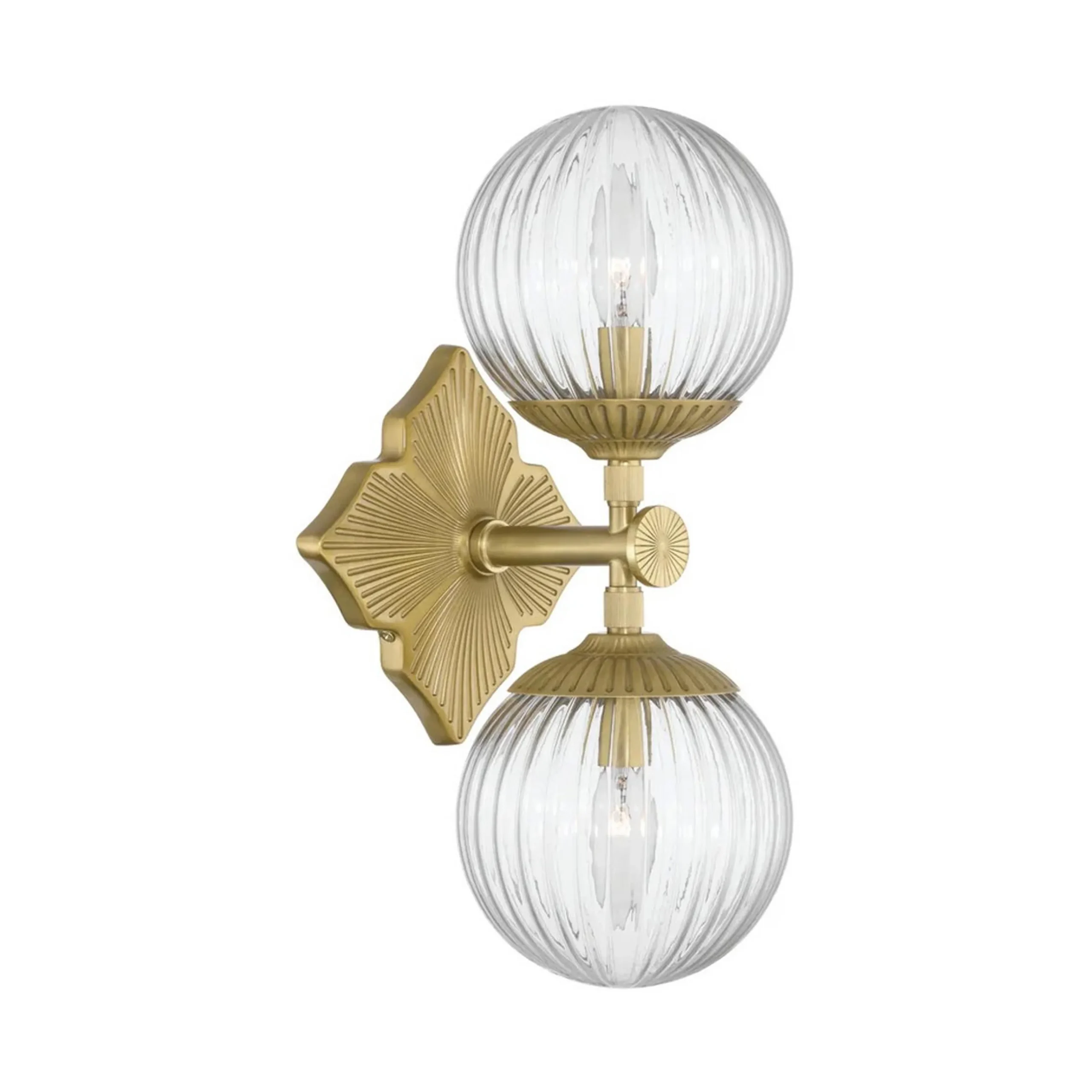 Manet Clear Bath Sconce - 2 Light