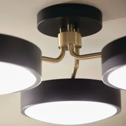 Mellifluous LED Semi-Flush Ceiling Light - 3 Light