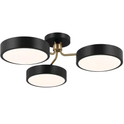 Mellifluous LED Semi-Flush Ceiling Light - 3 Light