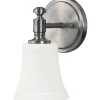 Mercer White Glass Bath Sconce
