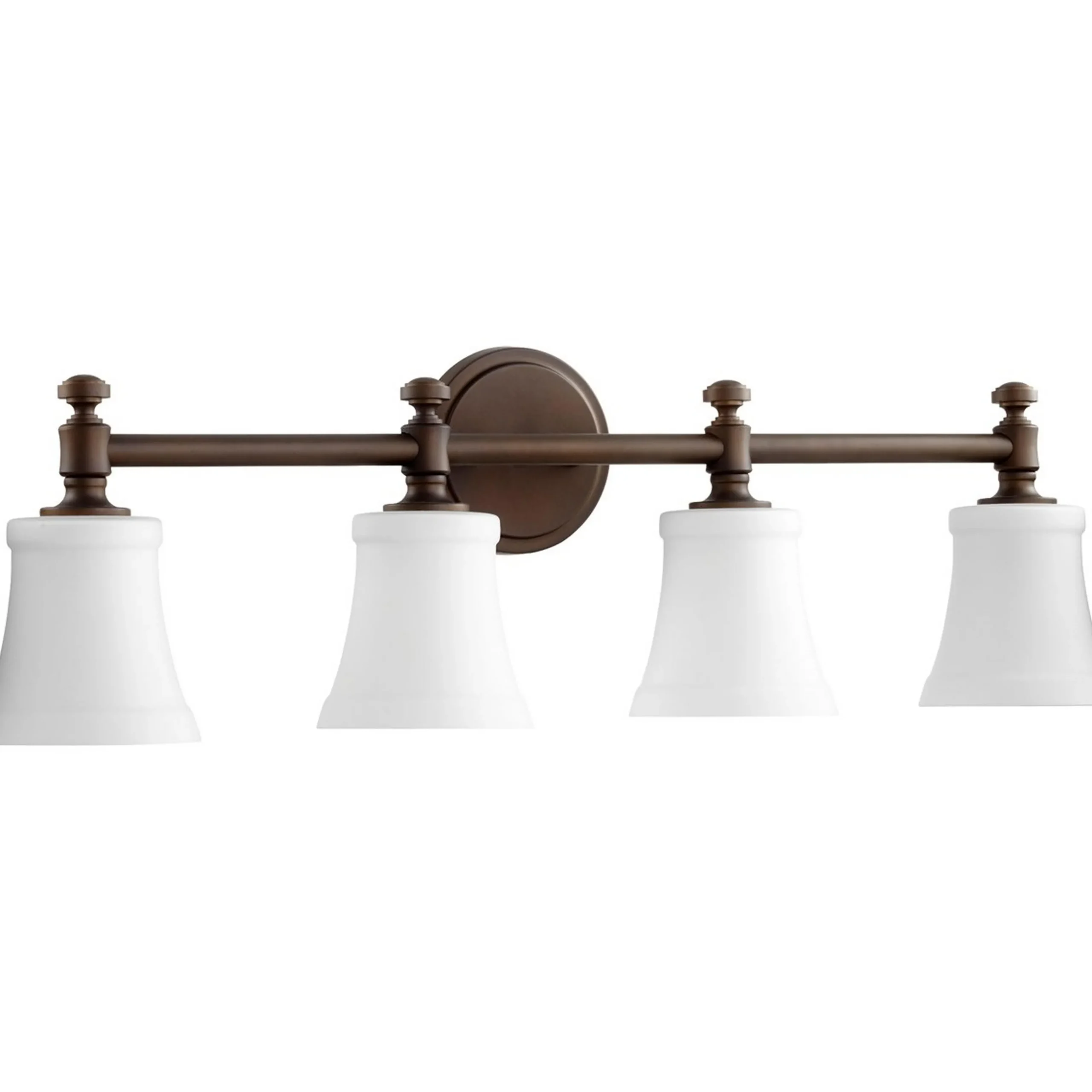 Mercer White Glass Vanity Light - 4 Light