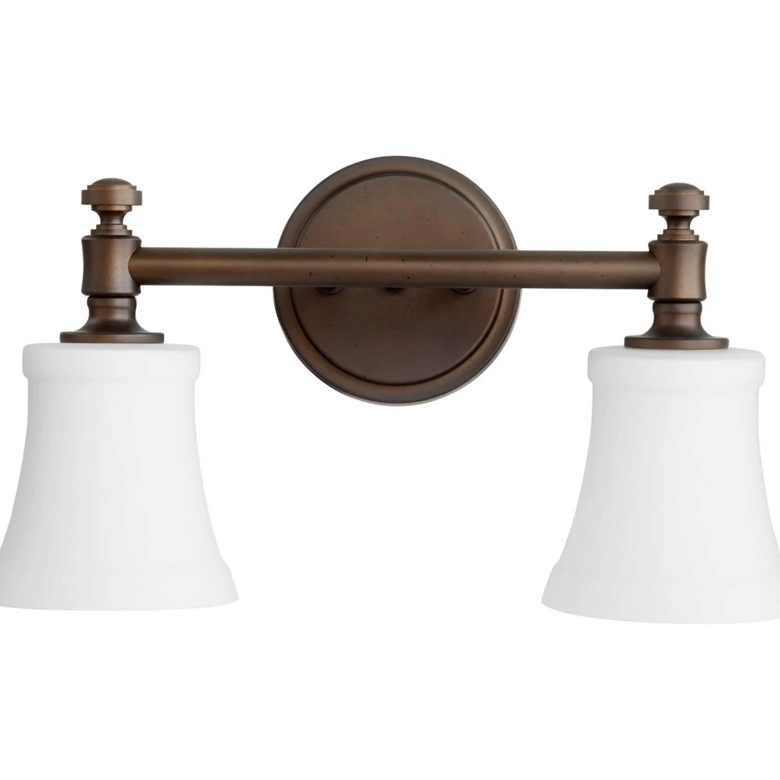 Mercer White Glass Vanity Light - 2 Light