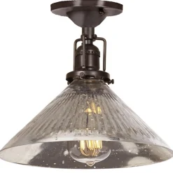 Mercury Glass Cone Industrial Ceiling Light