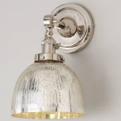 Mercury Glass Dome Single Swivel Swing Arm