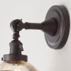 Mercury Glass Dome Single Swivel Swing Arm