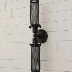 Mesh Double Cylinder Sconce