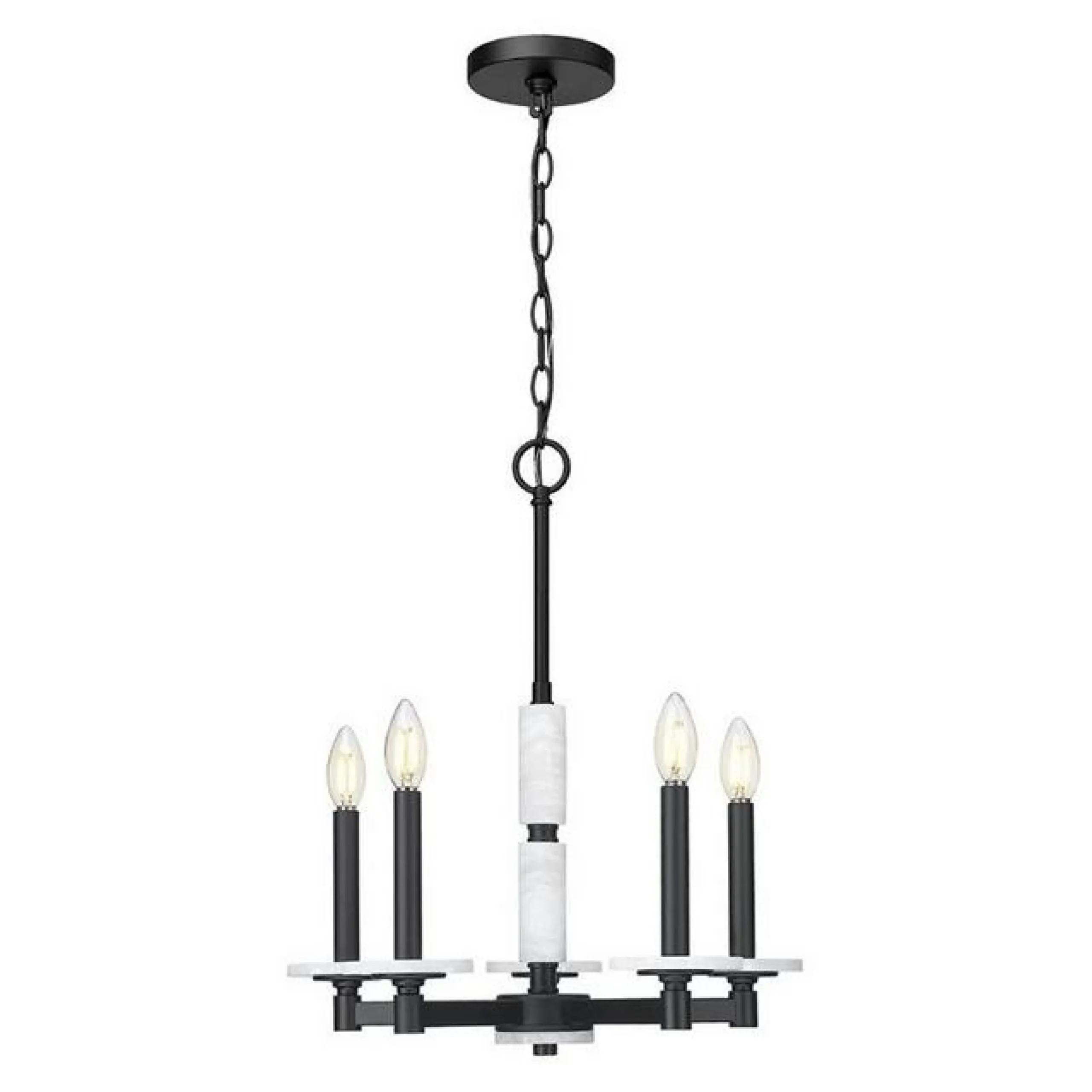 Mestra Alabaster Chandelier - 5 Light