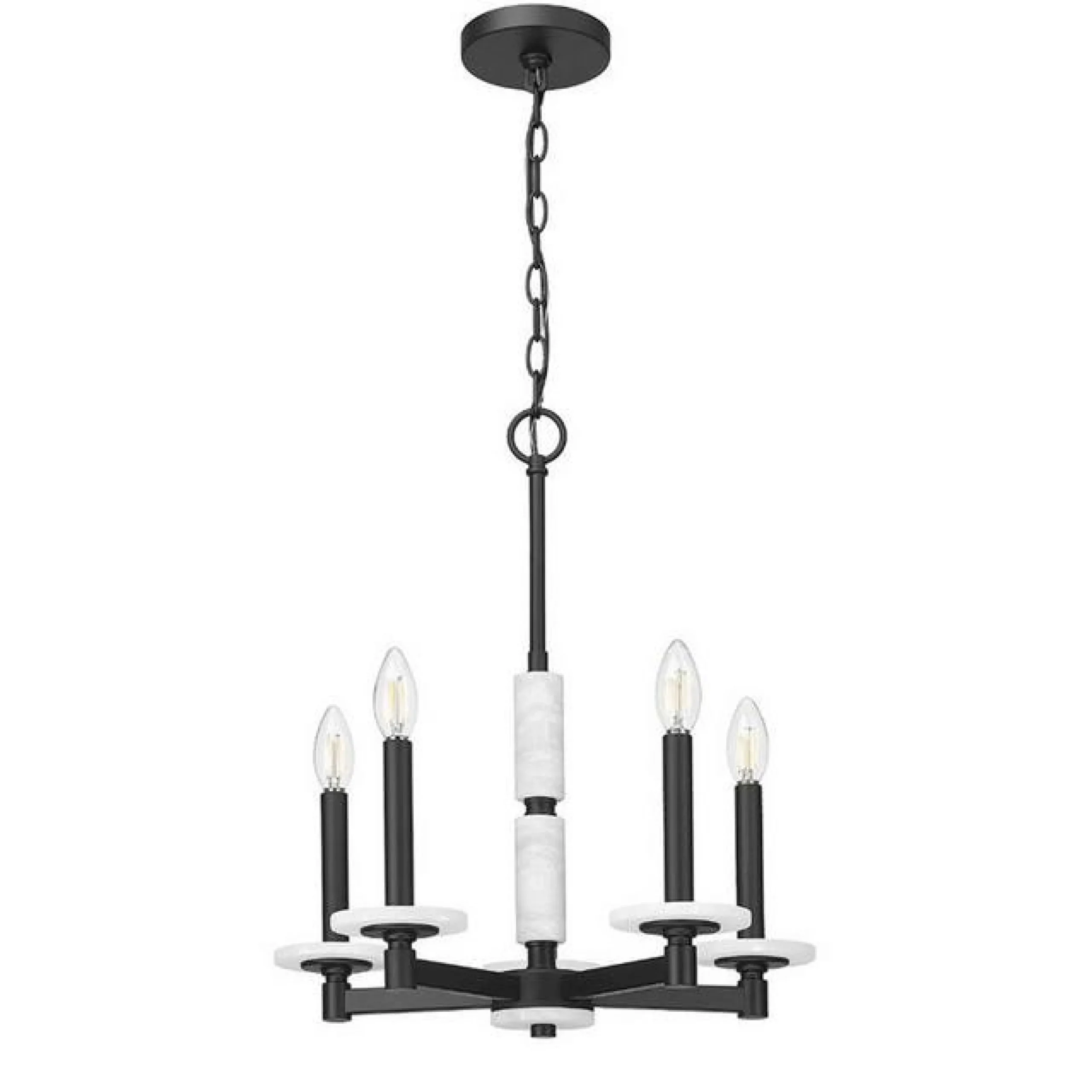 Mestra Alabaster Chandelier - 5 Light