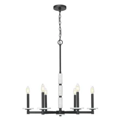Mestra Alabaster Chandelier - 6 Light