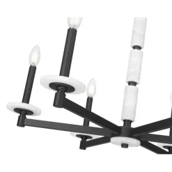 Mestra Alabaster Chandelier - 6 Light