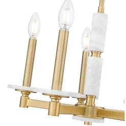 Mestra Alabaster Chandelier - 5 Light