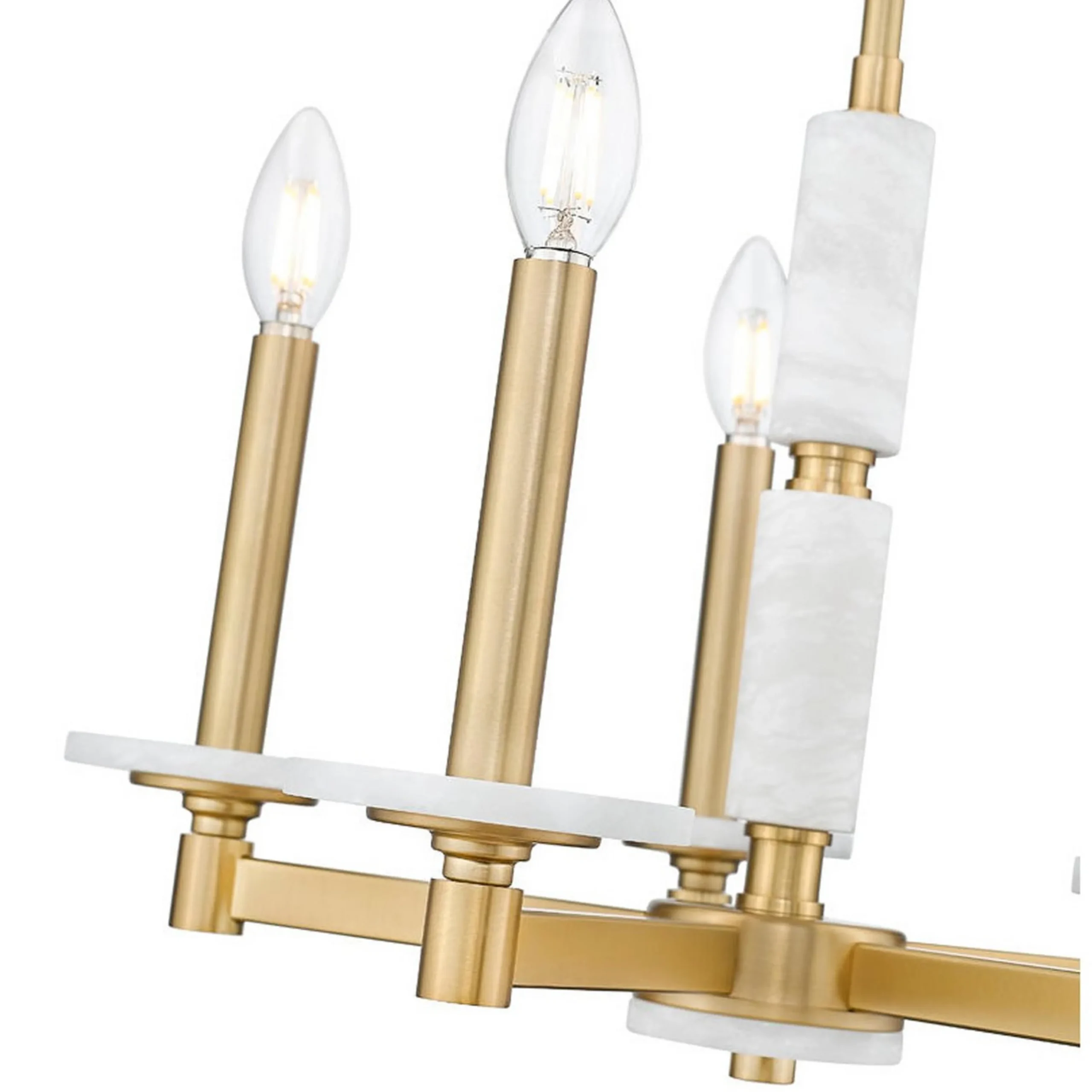 Mestra Alabaster Chandelier - 5 Light