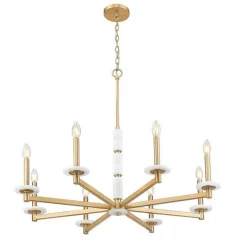 Mestra Alabaster Chandelier - 8 Light