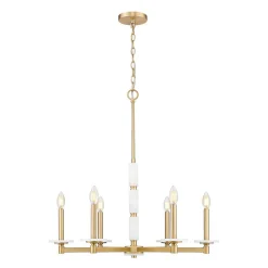 Mestra Alabaster Chandelier - 6 Light