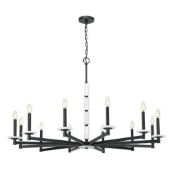 Mestra Alabaster Chandelier - 12 Light