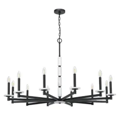 Mestra Alabaster Chandelier - 12 Light