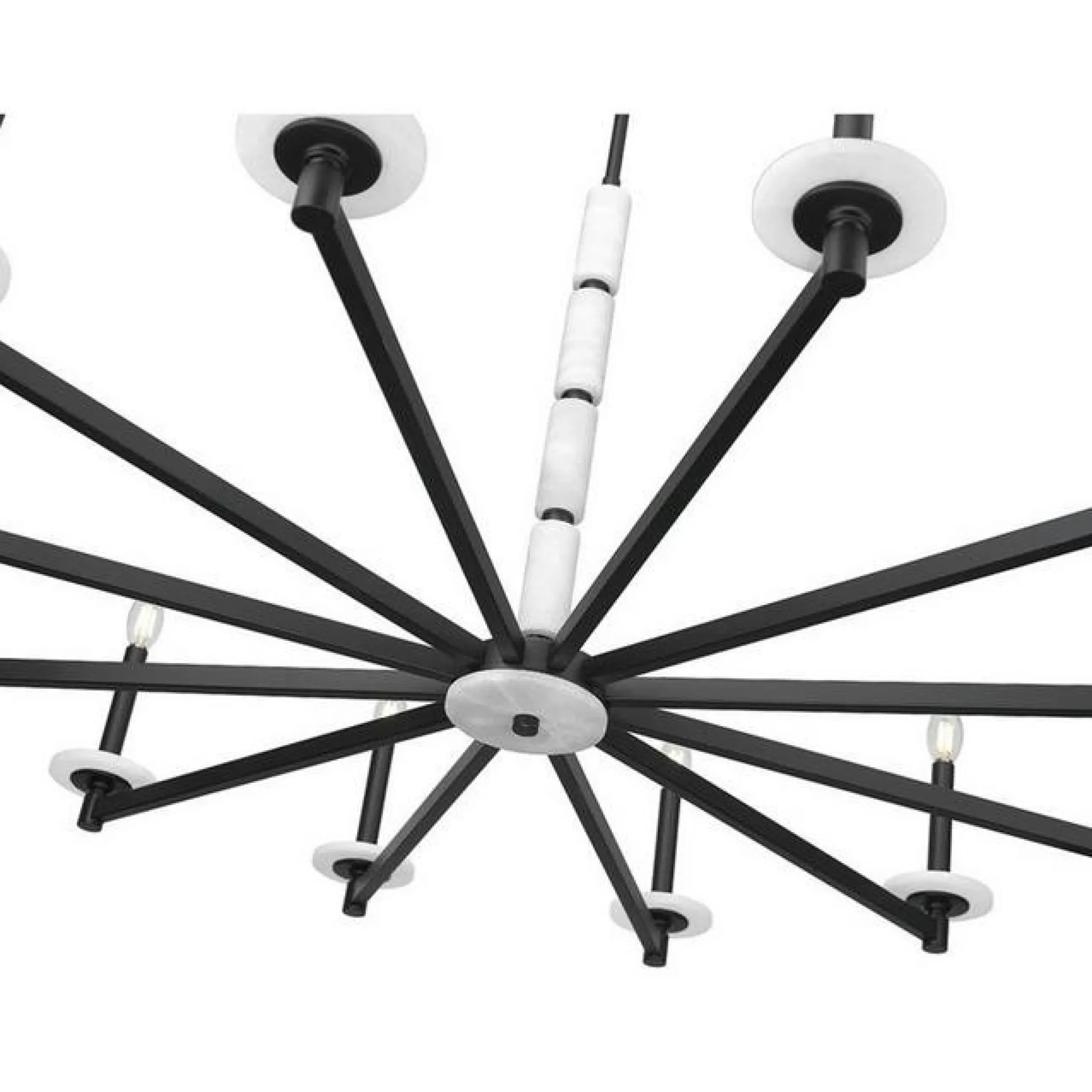 Mestra Alabaster Chandelier - 12 Light