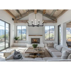 Mestra Alabaster Chandelier - 8 Light