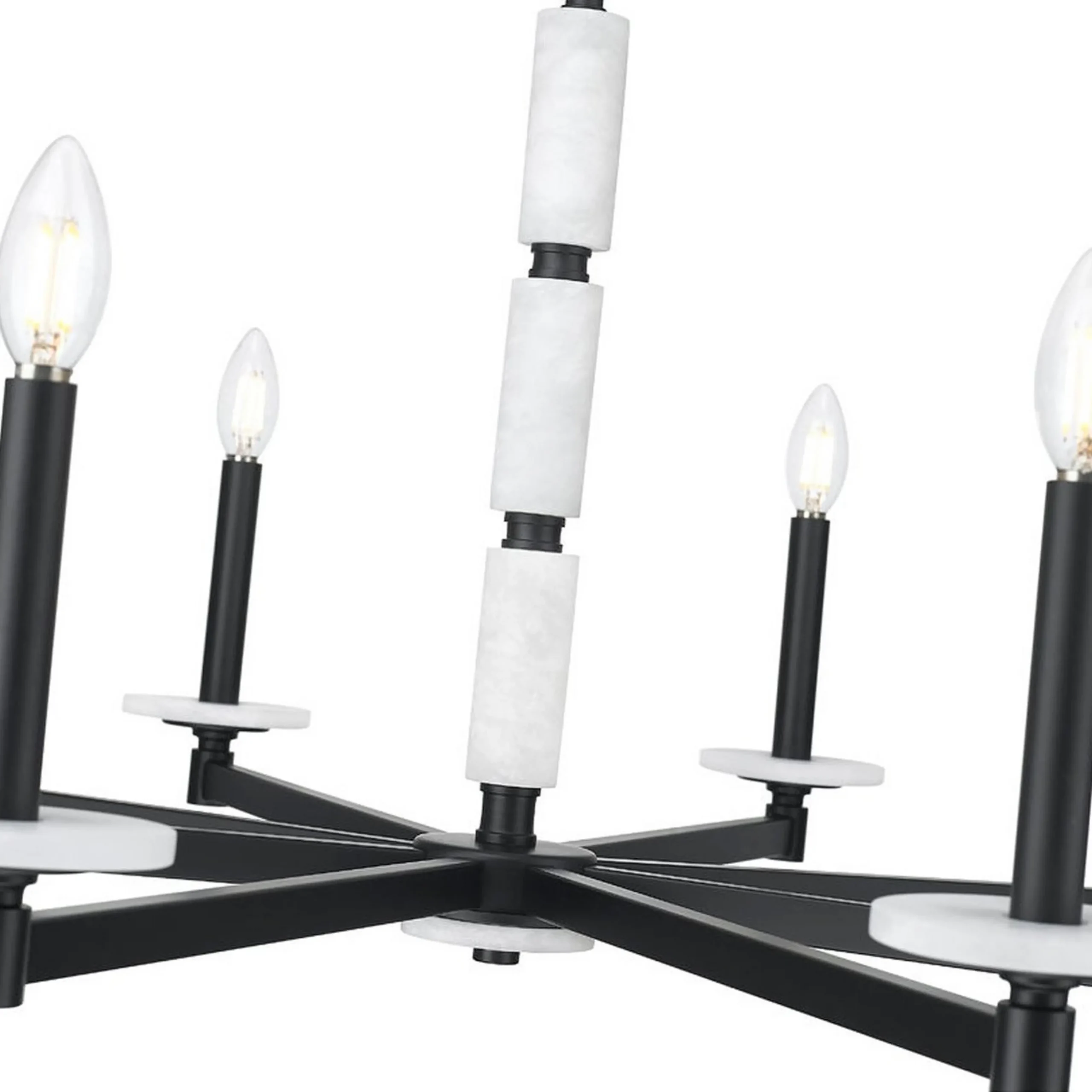 Mestra Alabaster Chandelier - 8 Light