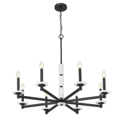 Mestra Alabaster Chandelier - 8 Light