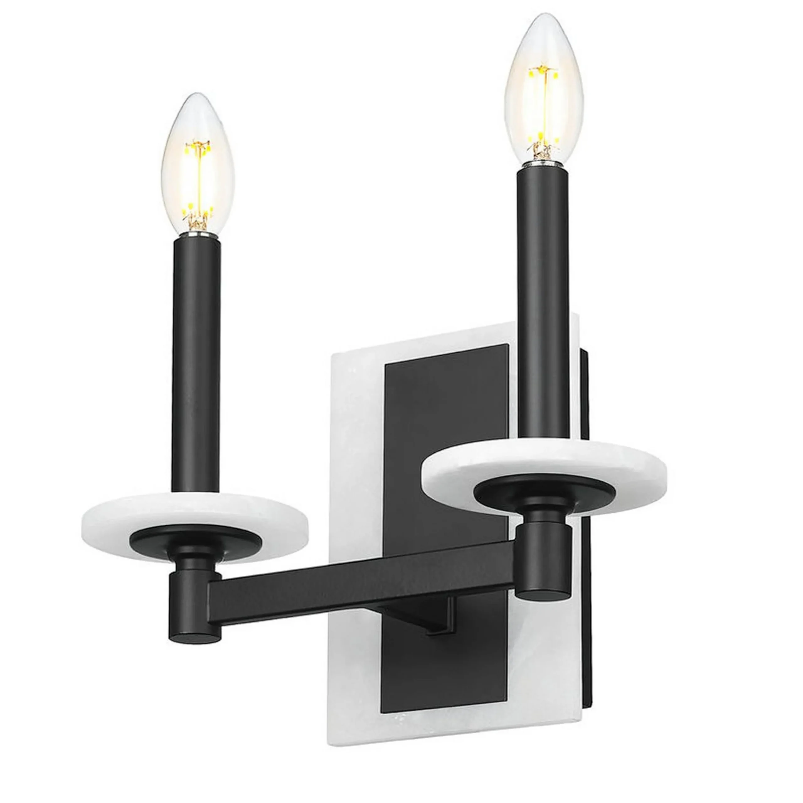 Mestra Alabaster Double Bath Sconce