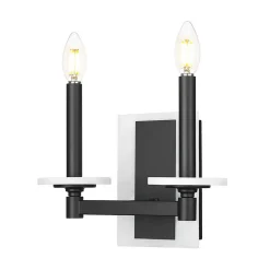 Mestra Alabaster Double Bath Sconce