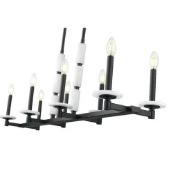 Mestra Alabaster Island Chandelier - 8 Light