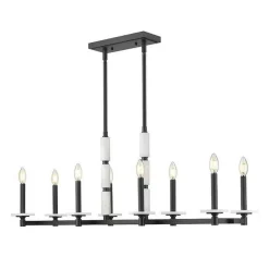 Mestra Alabaster Island Chandelier - 8 Light