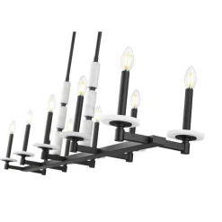 Mestra Alabaster Island Chandelier - 10 Light