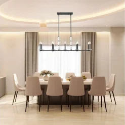 Mestra Alabaster Island Chandelier - 10 Light