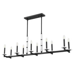 Mestra Alabaster Island Chandelier - 10 Light