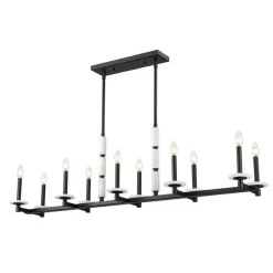 Mestra Alabaster Island Chandelier - 10 Light