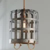 Metal Bushel Basket Pendant - Small