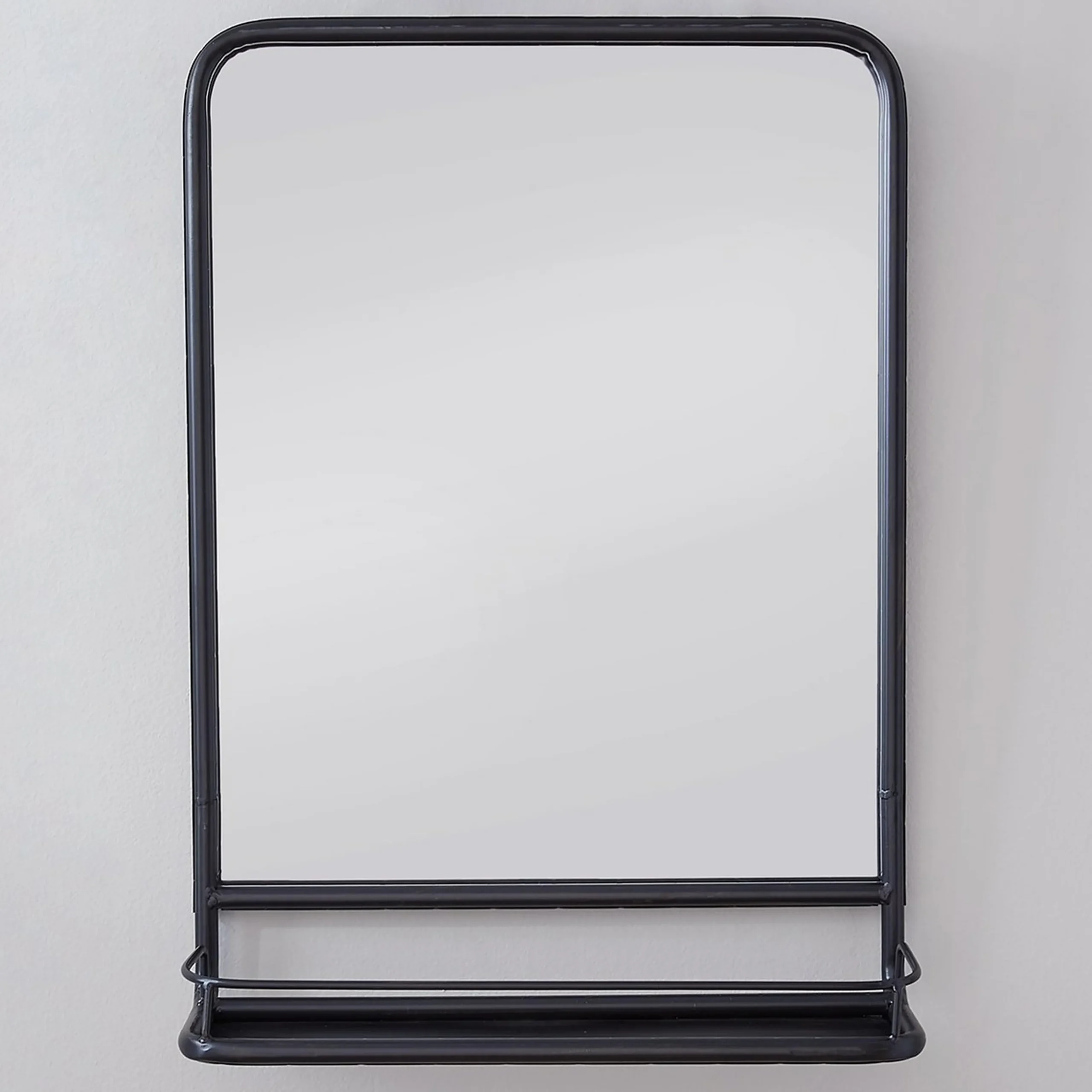 Metal Mirror with Shelf - Small