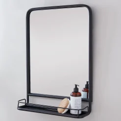 Metal Mirror with Shelf - Small