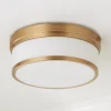 Metallic Banded Drum Ceiling Light - 3 Light