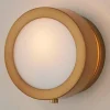 Midcentury Glow Lens Sconce