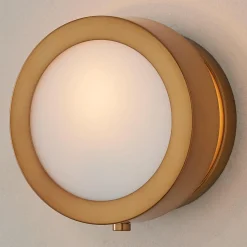 Midcentury Glow Lens Sconce