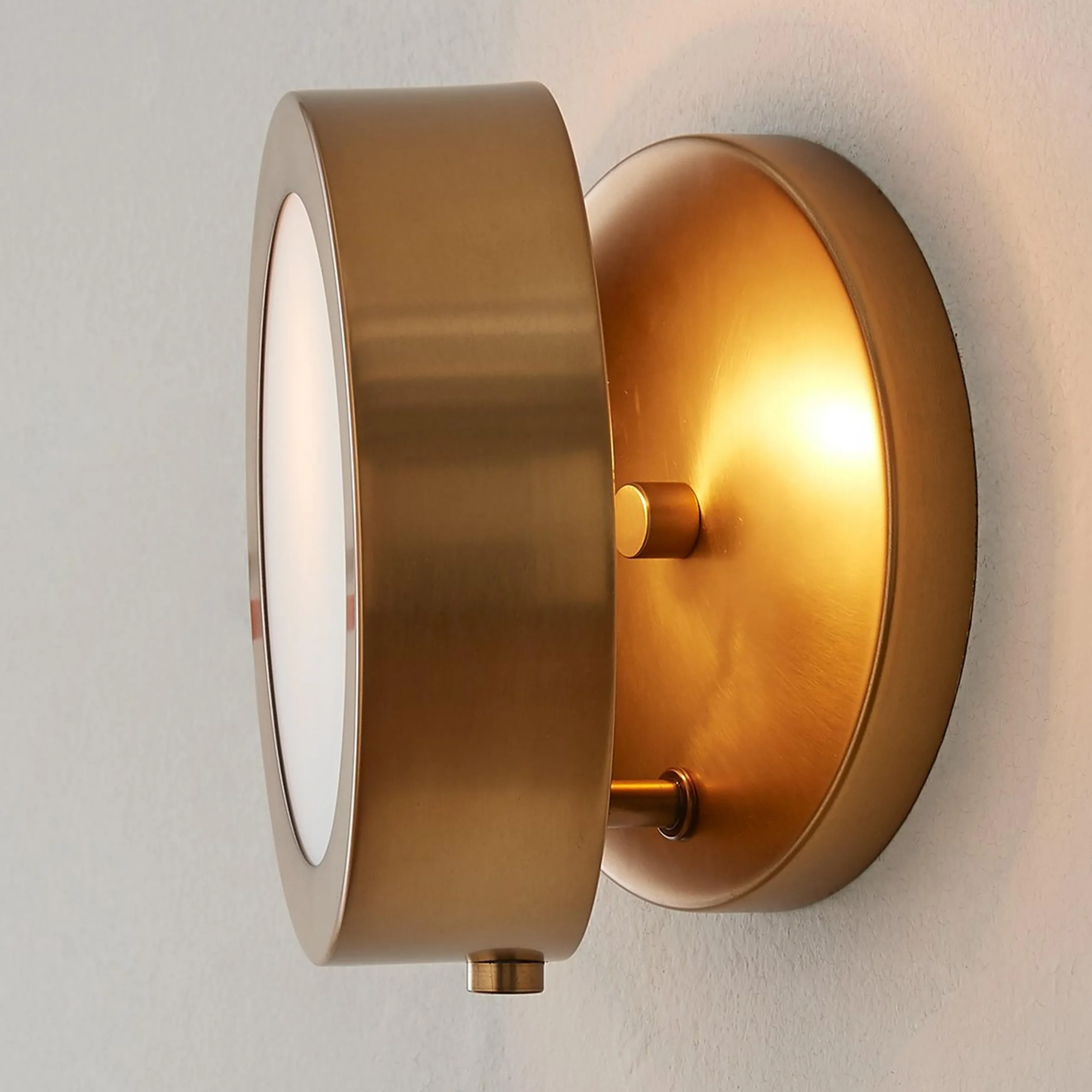 Midcentury Glow Lens Sconce