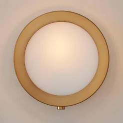 Midcentury Glow Lens Sconce