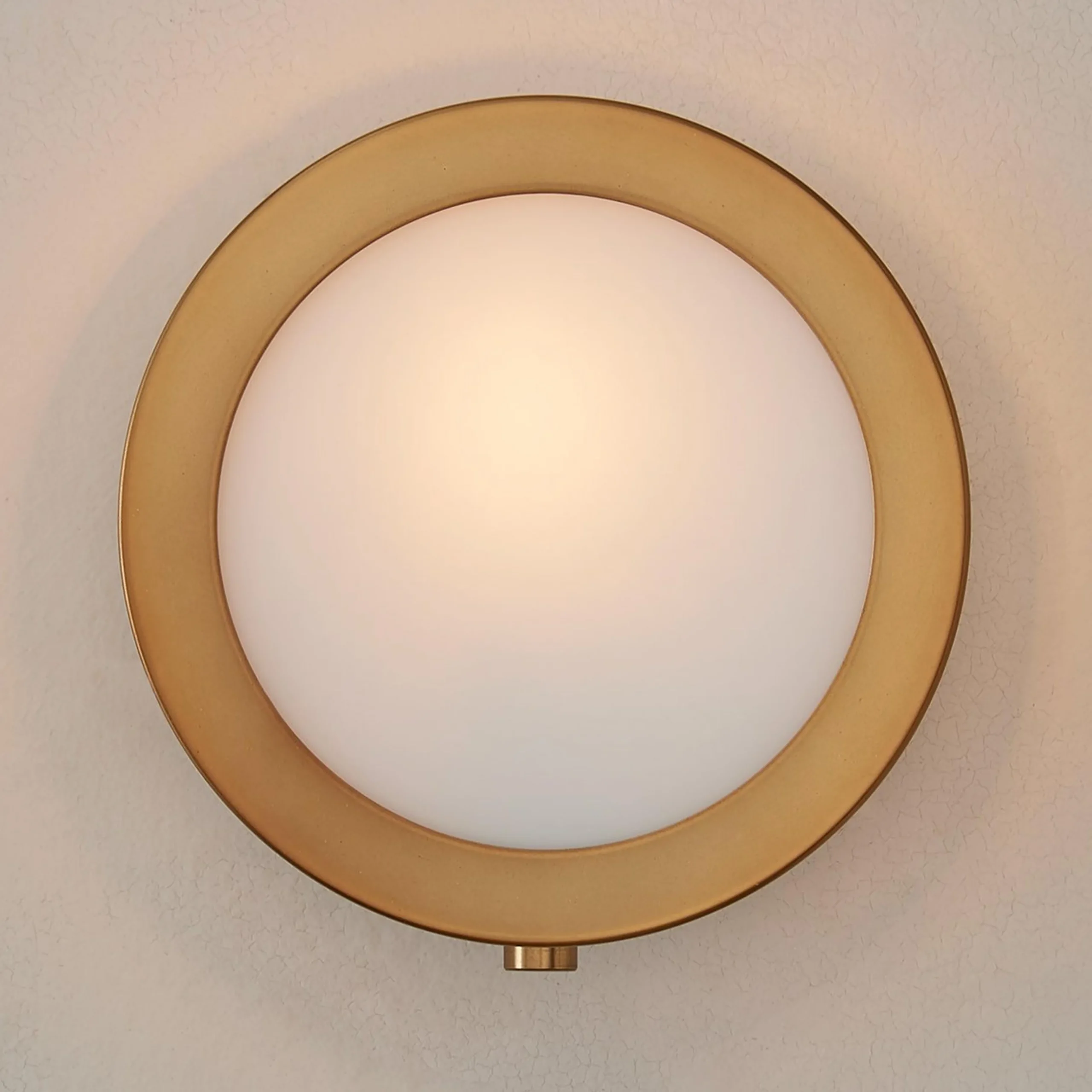 Midcentury Glow Lens Sconce