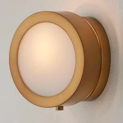 Midcentury Glow Lens Sconce