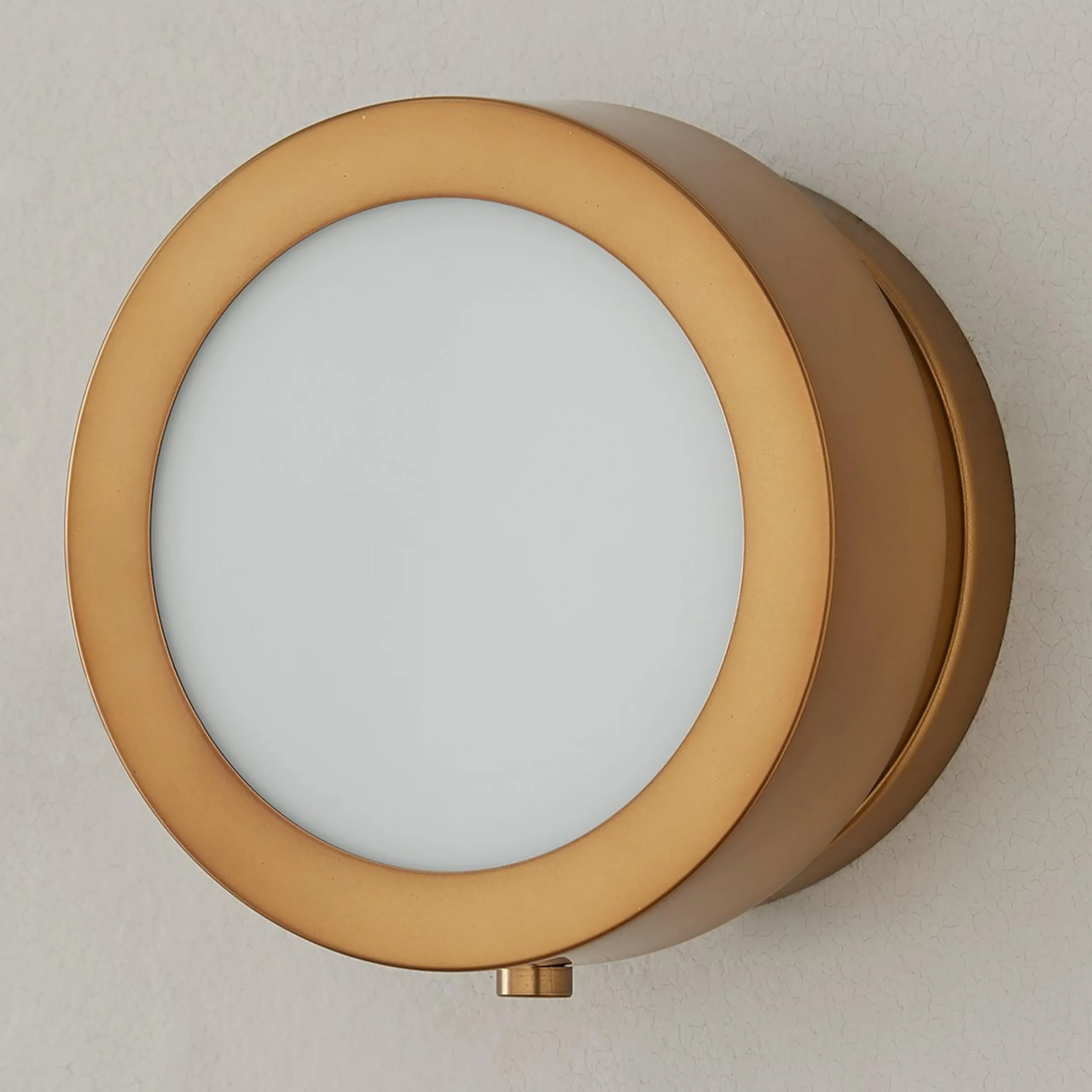 Midcentury Glow Lens Sconce