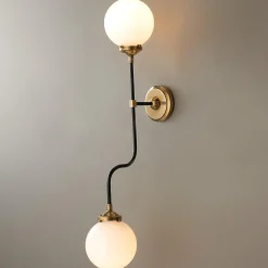 Mid-Century Parlor Double Sconce