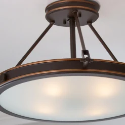 Mid-Century Retro Semi-Flush Ceiling Light - 4 Light