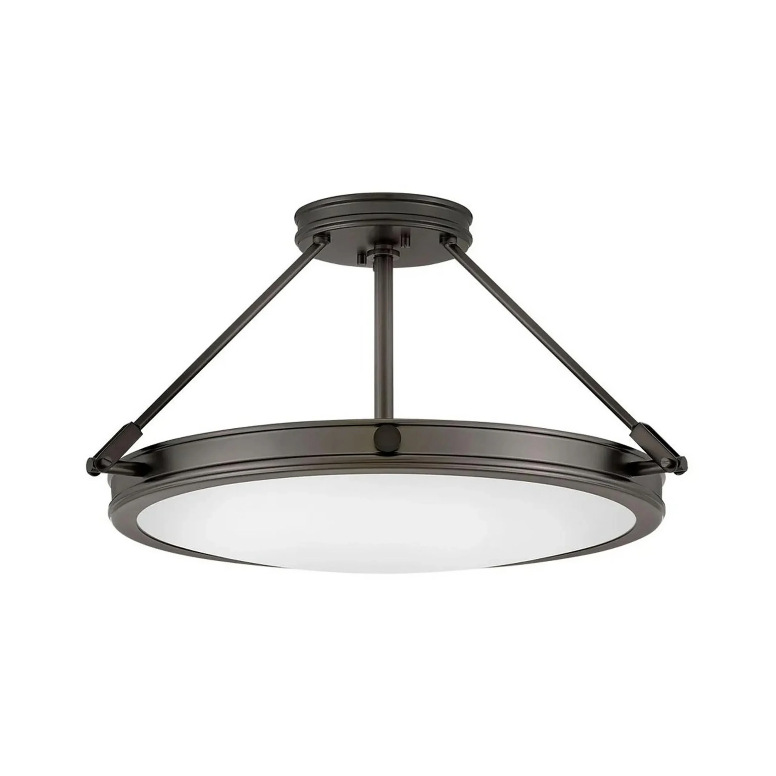 Mid-Century Retro Semi-Flush Ceiling Light - 4 Light